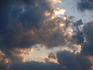 Fototapeta na wymiar Beautiful clouds in the sky