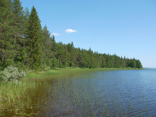 beautiful lake in Karelia