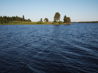 beautiful lake in Karelia