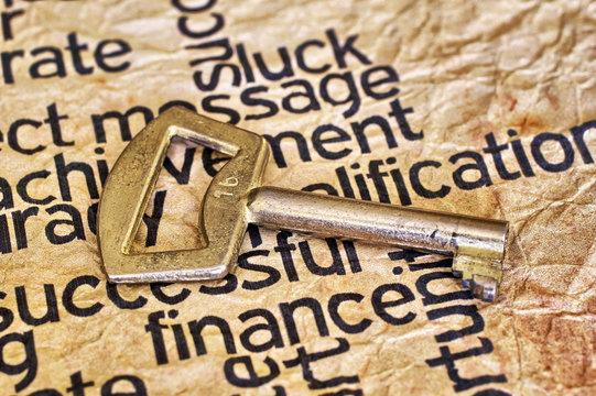 Finance and golden key