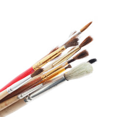 brushes for painting on a white background
