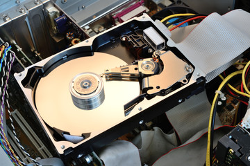 hard disk opened
