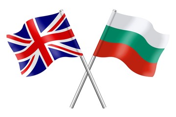 Flags: United Kingdom and Bulgaria