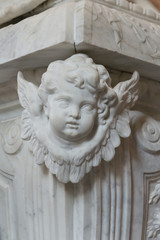 Fototapeta na wymiar Angel sculpted