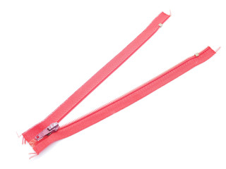 zipper on a white background