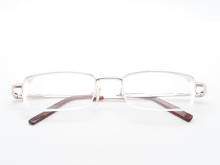 glasses on a white background