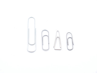 paper clips on a white background