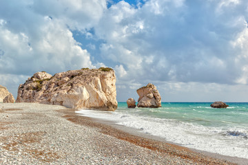 Aphrodite's rock and beach Petra tou Romiou