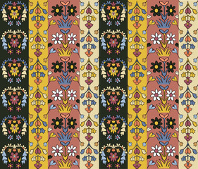 seamless pattern, Arabic style floral design
