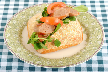 Sausage and Tomato Roll