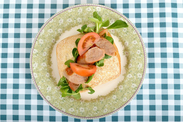 Sausage and Tomato Roll