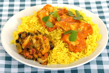 Chicken Madras with Pilau Rice