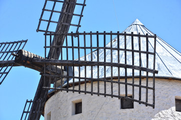 Fototapeta premium Aspas de un molino de viento, Campo de Criptana, Ciudad Real