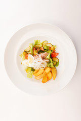 fresh salad with potatoes