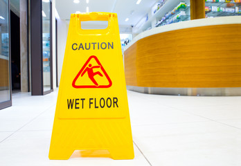 Wet floor sign