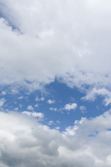 Cielo blu e nuvole