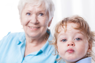 Grandmother with grandson