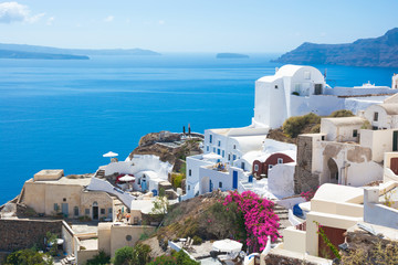 The traditional architecture of Santorini.