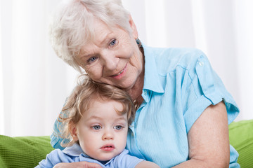 Grandma with grandson