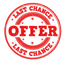 Last chance offer stamp