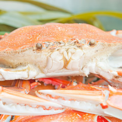 Steamed crab