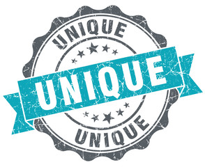 Fototapeta premium Unique turquoise grunge retro style isolated seal