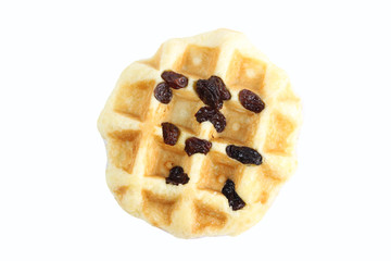 waffle dessert isolated