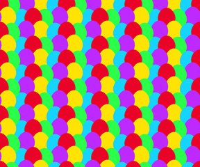 Colorful balloon pattern