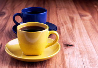 Colorful coffee cups.