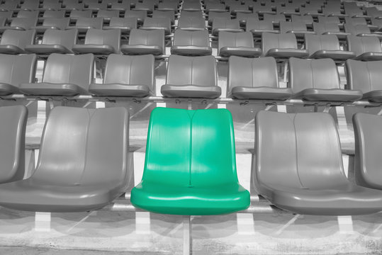 Green Stadium Seats