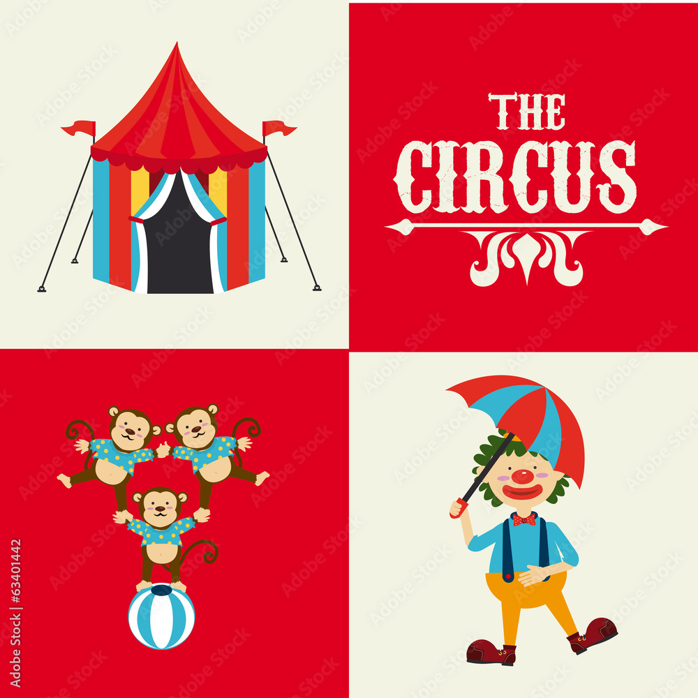 Canvas Prints Circus design