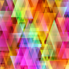 Abstract bright triangle background