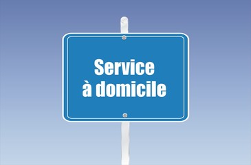 panneau service à domicile