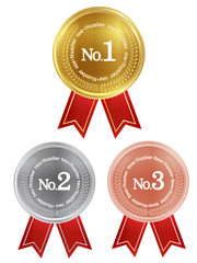 メダル　フレーム　リボン