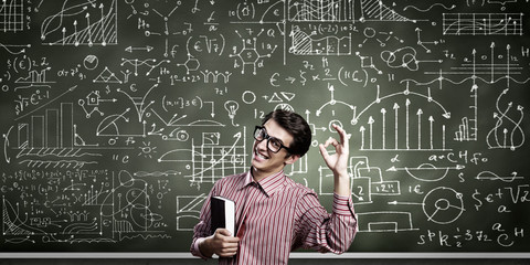 Funny scientist
