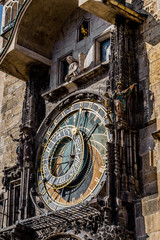Fototapeta na wymiar The Prague astronomical clock, or Prague orloj