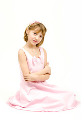 Studio portrait of young beautiful girl