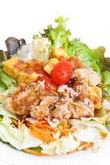 Tuna and vegetable salad.