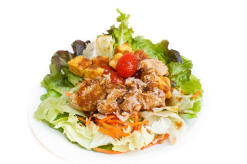 Tuna and vegetable salad.
