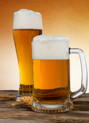 Still life with a draft beer