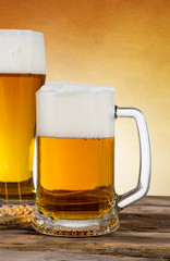 Still life with a draft beer