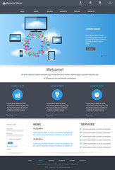 Responsive web design concept