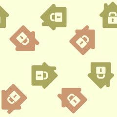 seamless background, home, house, building