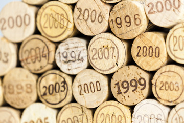 still life of corks