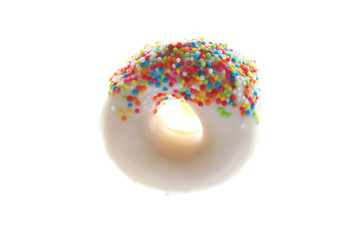 Fototapeta na wymiar milk donuts isolated.
