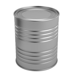 realistic 3d render of food can