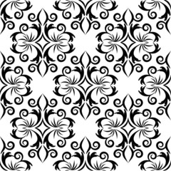 seamless wallpaper.arabesque pattern.floral background