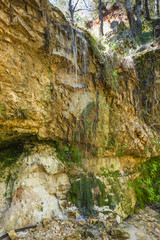 waterfall in Colorado Provencal, Provence, France