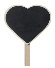 Heart shaped small blackboard