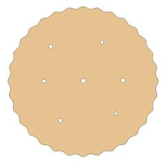 cartoon image of biscuit (cookie)